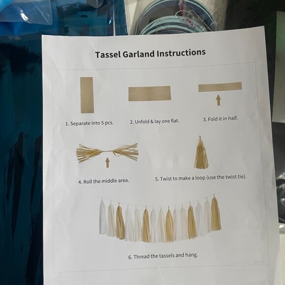 Blue & Black Birthday Party Decor Kit - Picture 7 of 9